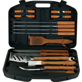 Mr BBQ 18 PC Stainless Set & Case